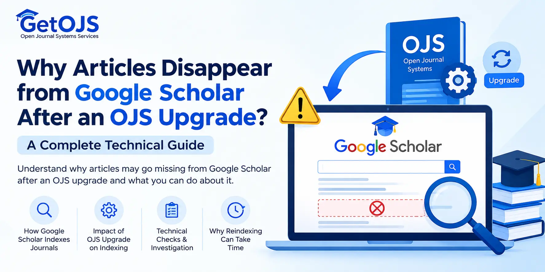 Why articles disappear from Google Scholar after an OJS upgrade